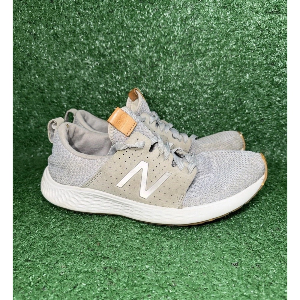 New Balance Fresh Foam Sport Womens Size 9 B Gray Gum Gym Running Shoes Sneakers